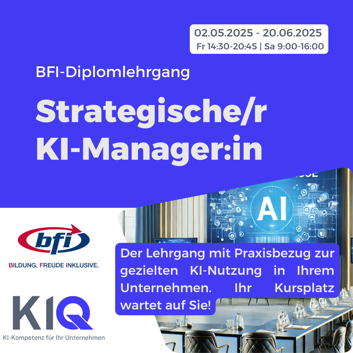 BFI Diplomlehrgang KI-Manager